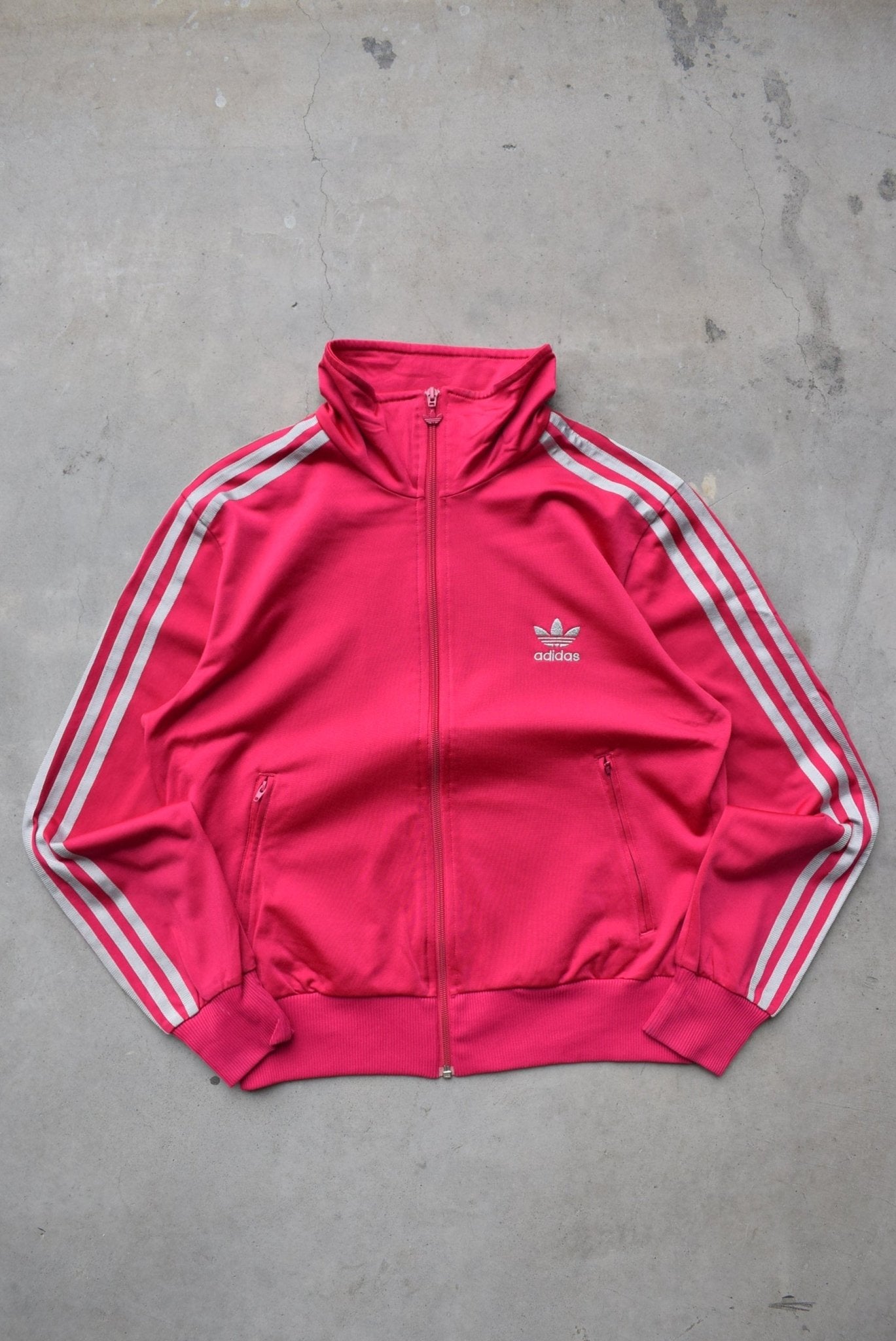 Adidas Pink Embroidered Logo Jacket — 2000s (Women's M/L) - Retrospective Store