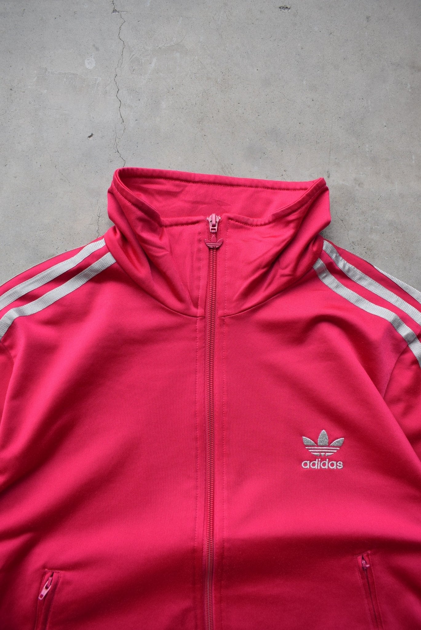 Adidas Pink Embroidered Logo Jacket — 2000s (Women's M/L) - Retrospective Store