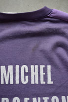 Adidas Purple Graphic Spellout Crewneck — 1980s (XL) - Retrospective Store
