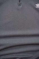 Adidas Slate Grey Embroidered Logo Quarter Zip — 2000s (XXL) - Retrospective Store