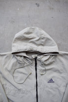 Adidas Tan Embroidered Spellout Jacket — 1990s (L) - Retrospective Store