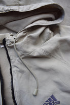 Adidas Tan Embroidered Spellout Jacket — 1990s (L) - Retrospective Store