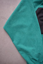Adidas 'The Magic Moment of Sport' Green & Black Embroidered Collared Sweater — 1980s (L) - Retrospective Store