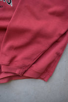 Adidas Training Red Embroidered Spellout Crewneck — 1990s (S/M) - Retrospective Store