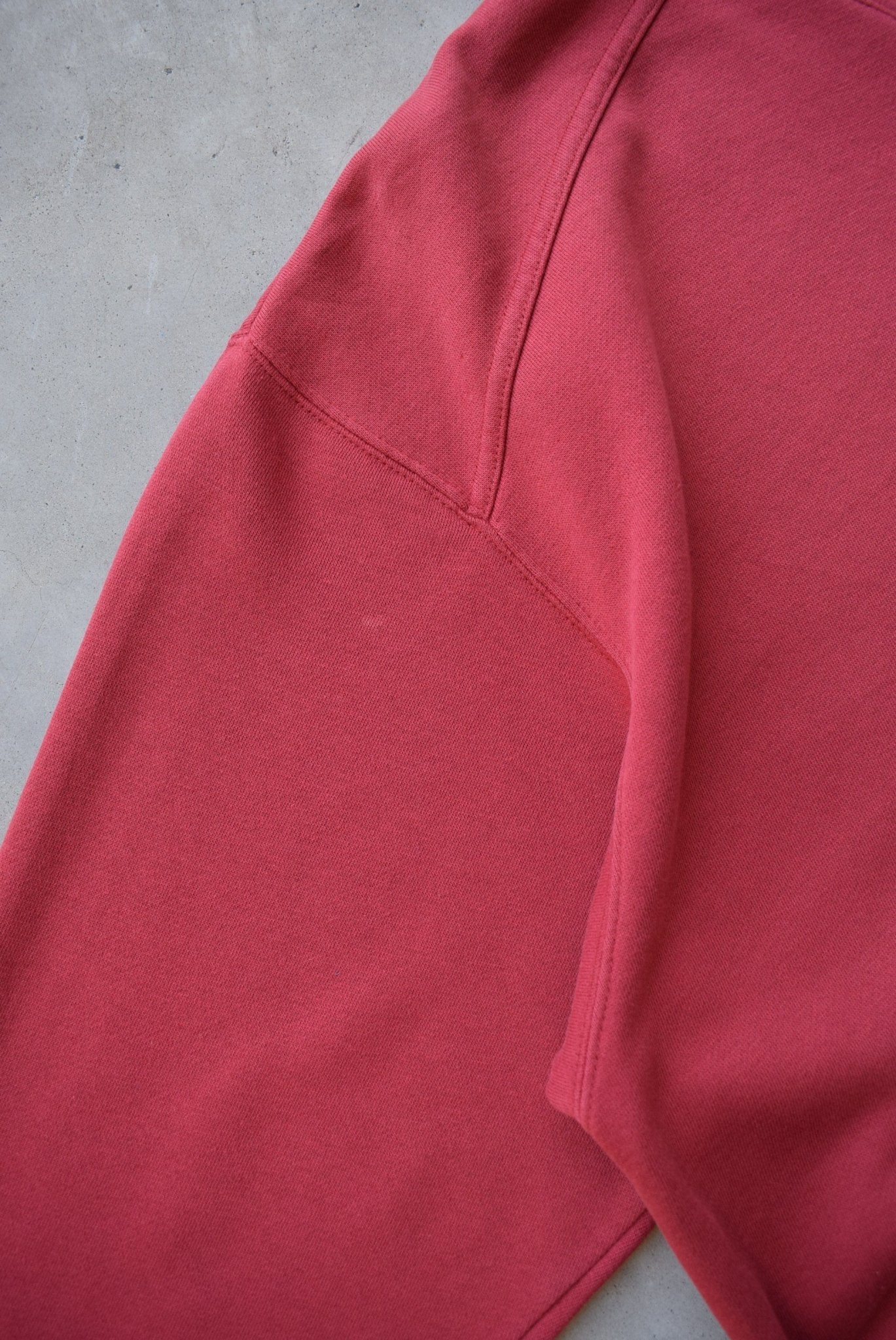 Adidas Training Red Embroidered Spellout Crewneck — 1990s (S/M) - Retrospective Store
