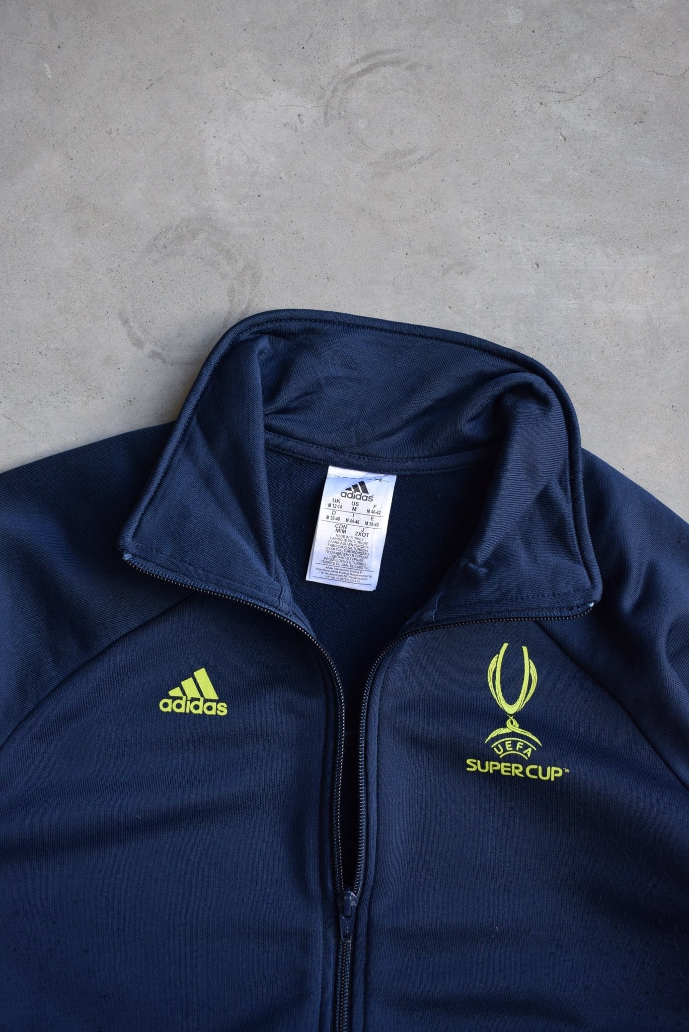 Adidas UEFA Super Cup Navy Jacket — 2000s (S) - Retrospective Store
