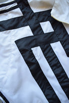 Adidas White & Black Embroidered Spellout Jacket — 1990s (M) - Retrospective Store