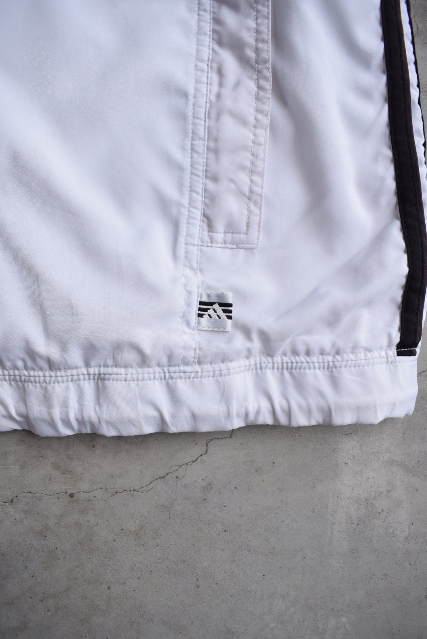 Adidas White Embroidered Jacket — 1990s (M) - Retrospective Store