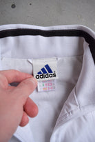 Adidas White Embroidered Jacket — 1990s (M) - Retrospective Store