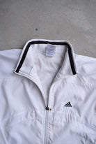 Adidas White Embroidered Jacket — 1990s (M) - Retrospective Store