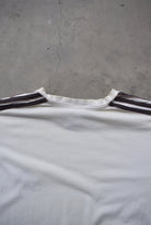 Adidas White Embroidered Spellout Tee — 1990s (L) - Retrospective Store