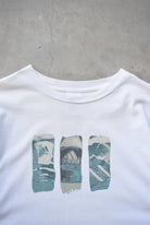 Adidas White Graphic Tee — 1990s (L) - Retrospective Store