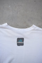 Adidas White Graphic Tee — 1990s (L) - Retrospective Store