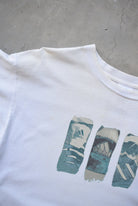 Adidas White Graphic Tee — 1990s (L) - Retrospective Store