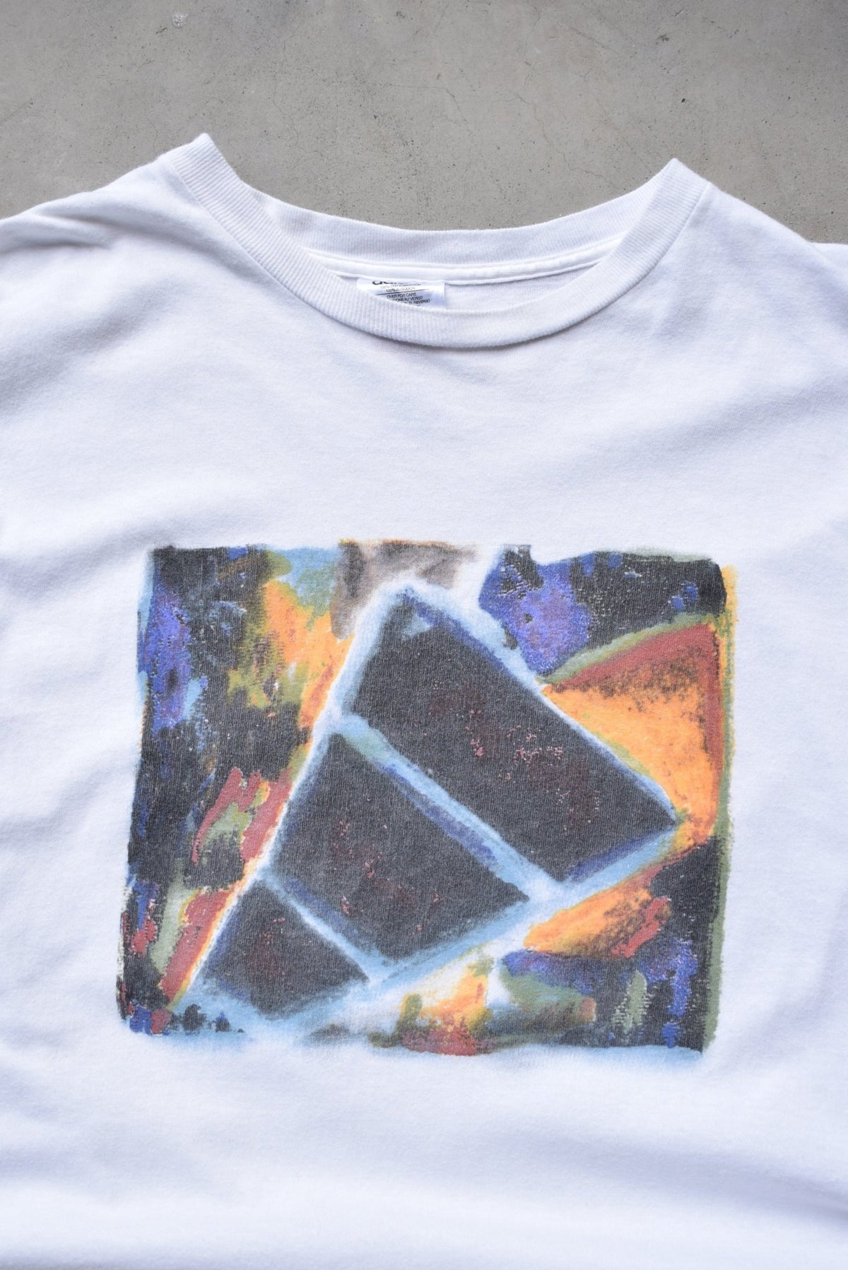 Adidas White Graphic Tee — 1990s (XL/XXL) - Retrospective Store