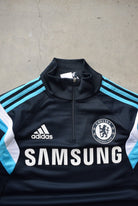 Adidas x Chelsea FC Navy Quarter-Zip — 2000s (S) - Retrospective Store