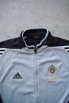 Adidas x Detmolder Pilsener Black & Grey Embroidered Logo Jacket — 2000s (L) - Retrospective Store