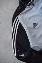 Adidas x Detmolder Pilsener Black & Grey Embroidered Logo Jacket — 2000s (L) - Retrospective Store