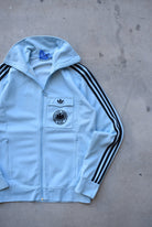Adidas x Germany National Football Team Baby-Blue Embroidered Jacket — 2000s (S/M) - Retrospective Store