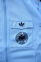 Adidas x Germany National Football Team Baby-Blue Embroidered Jacket — 2000s (S/M) - Retrospective Store
