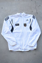 Adidas x Germany National Football Team White Embroidered Jacket — 2000s (L) - Retrospective Store
