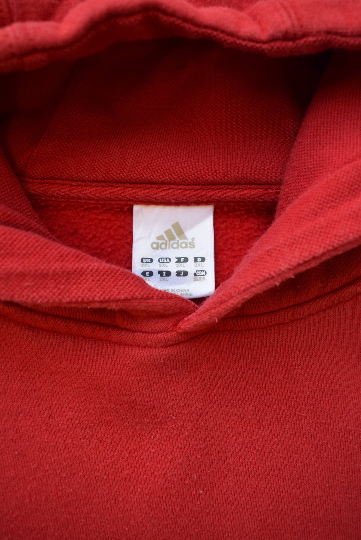 Adidas x MLB St. Louis Cardinals Red Embroidered Spellout Hoodie — 2000s (XXL) - Retrospective Store