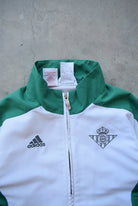 Adidas x Real Betis FC White & Green Embroidered Jacket — 2000s (XS) - Retrospective Store