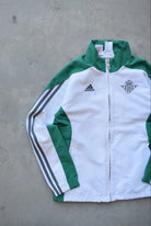 Adidas x Real Betis FC White & Green Embroidered Jacket — 2000s (XS) - Retrospective Store