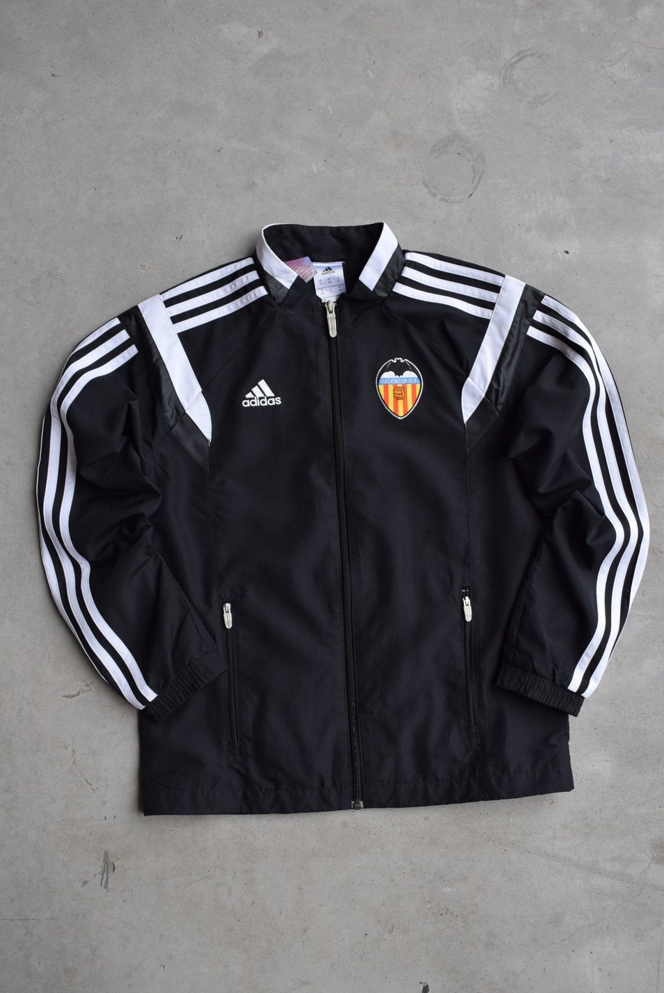 Adidas x Valencia FC Black Embroidered Jacket — 2000s (XS) - Retrospective Store