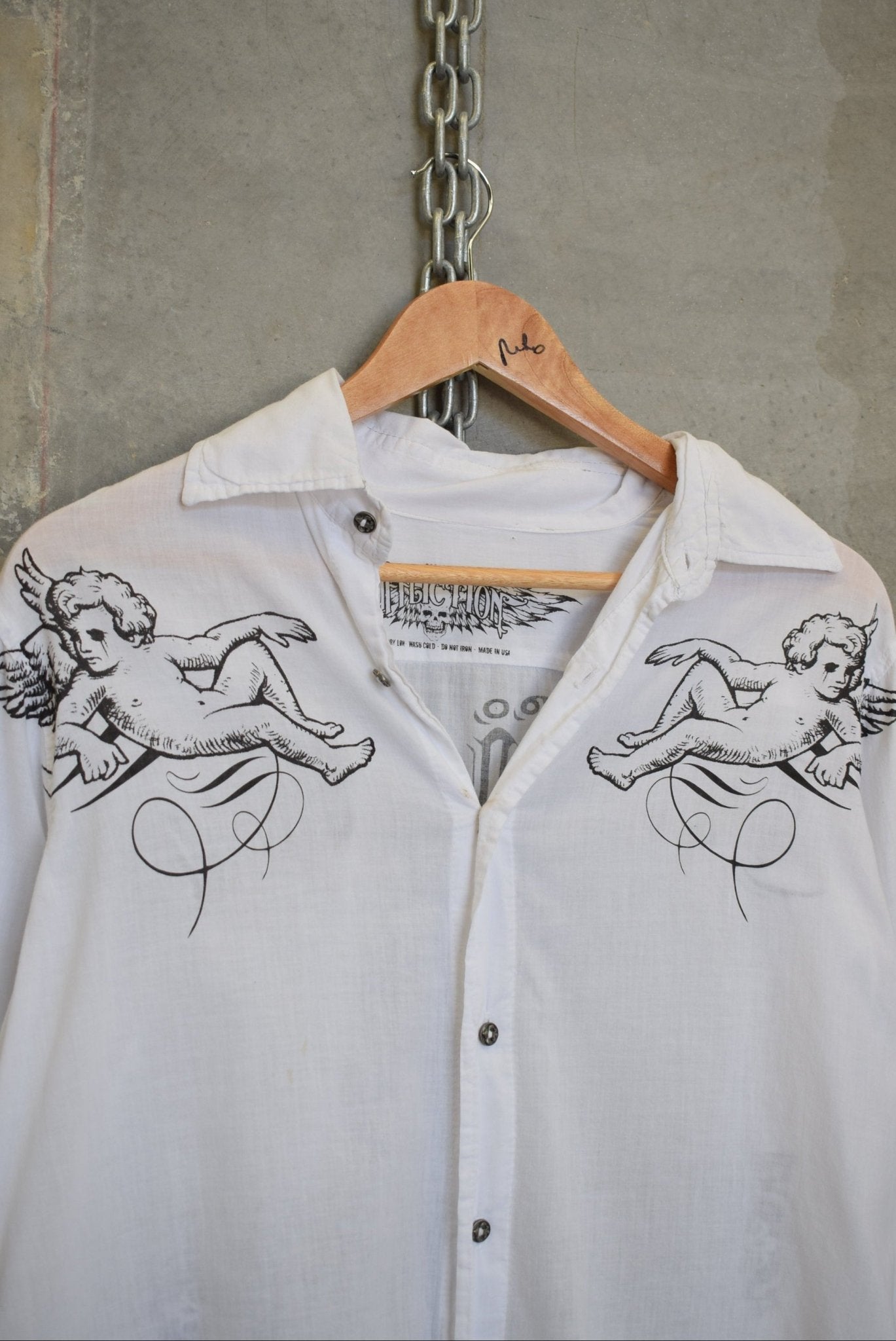 Affliction Y2K Button Up Shirt — 2000s (M) - Retrospective Store