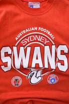 AFL Sydney Swans Red Graphic Tee — 1990s (S) - Retrospective Store