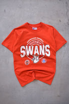 AFL Sydney Swans Red Graphic Tee — 1990s (S) - Retrospective Store
