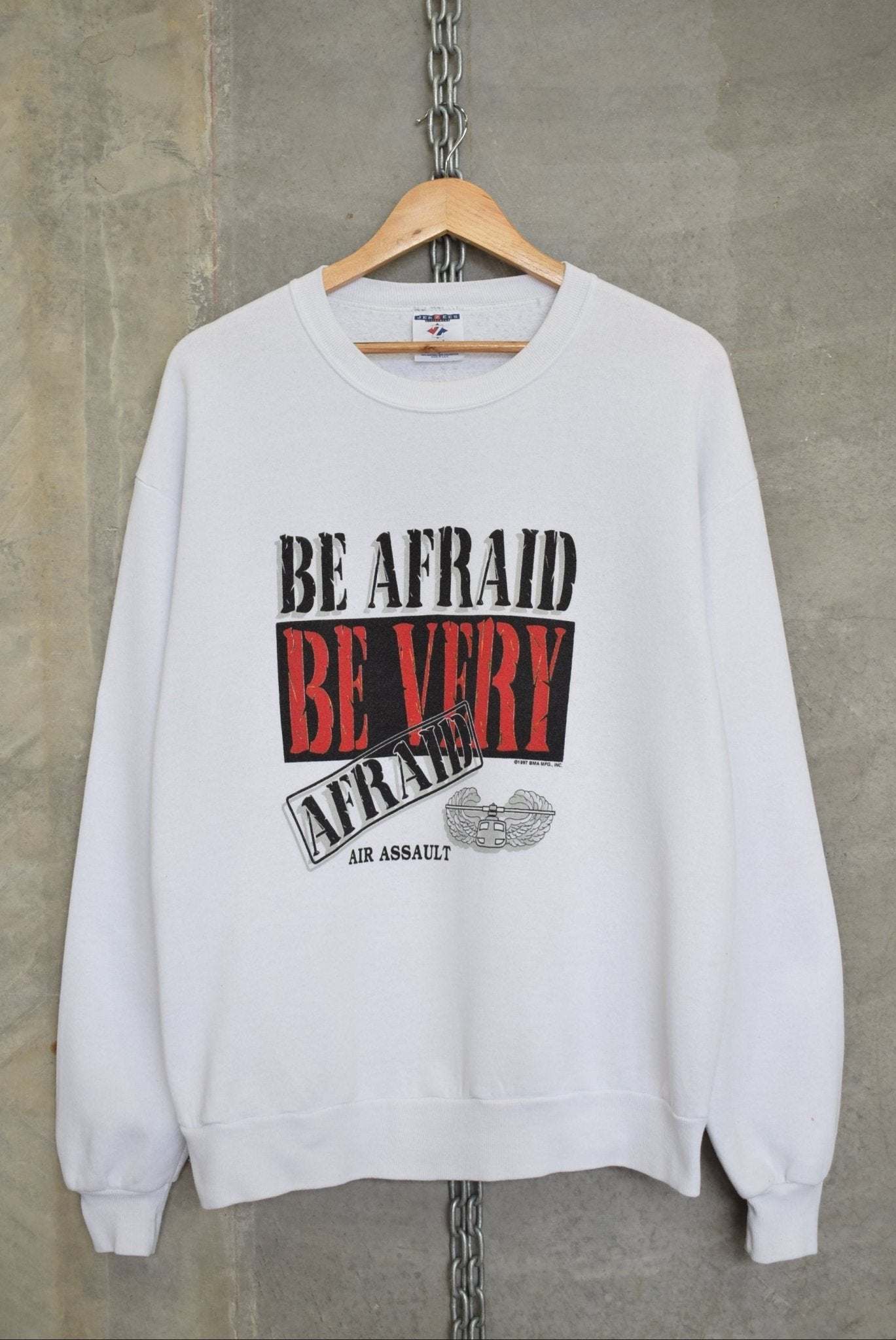 Air Assault Military Graphic Crewneck — 1997 (L) - Retrospective Store