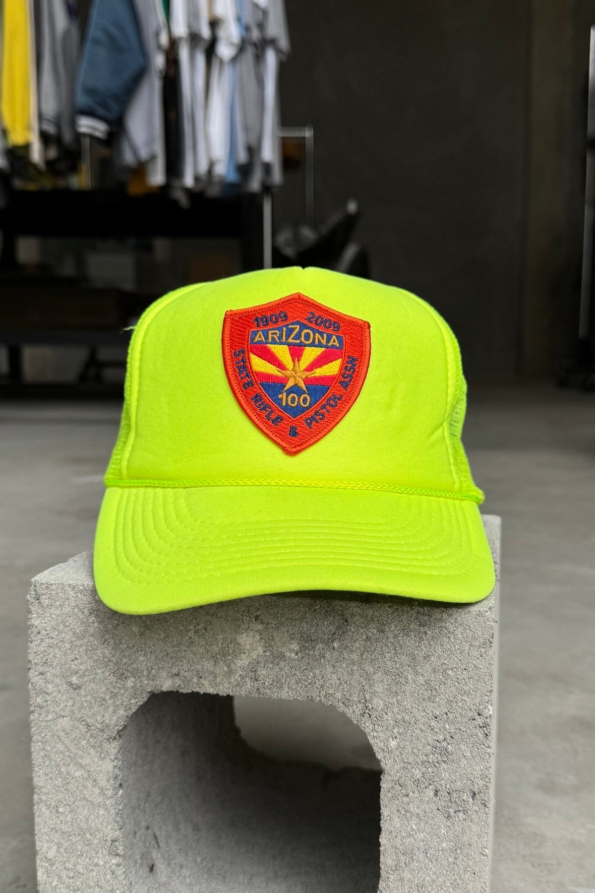 Arizona Rifle Association Yellow Embroidered Hat — 2000s - Retrospective Store