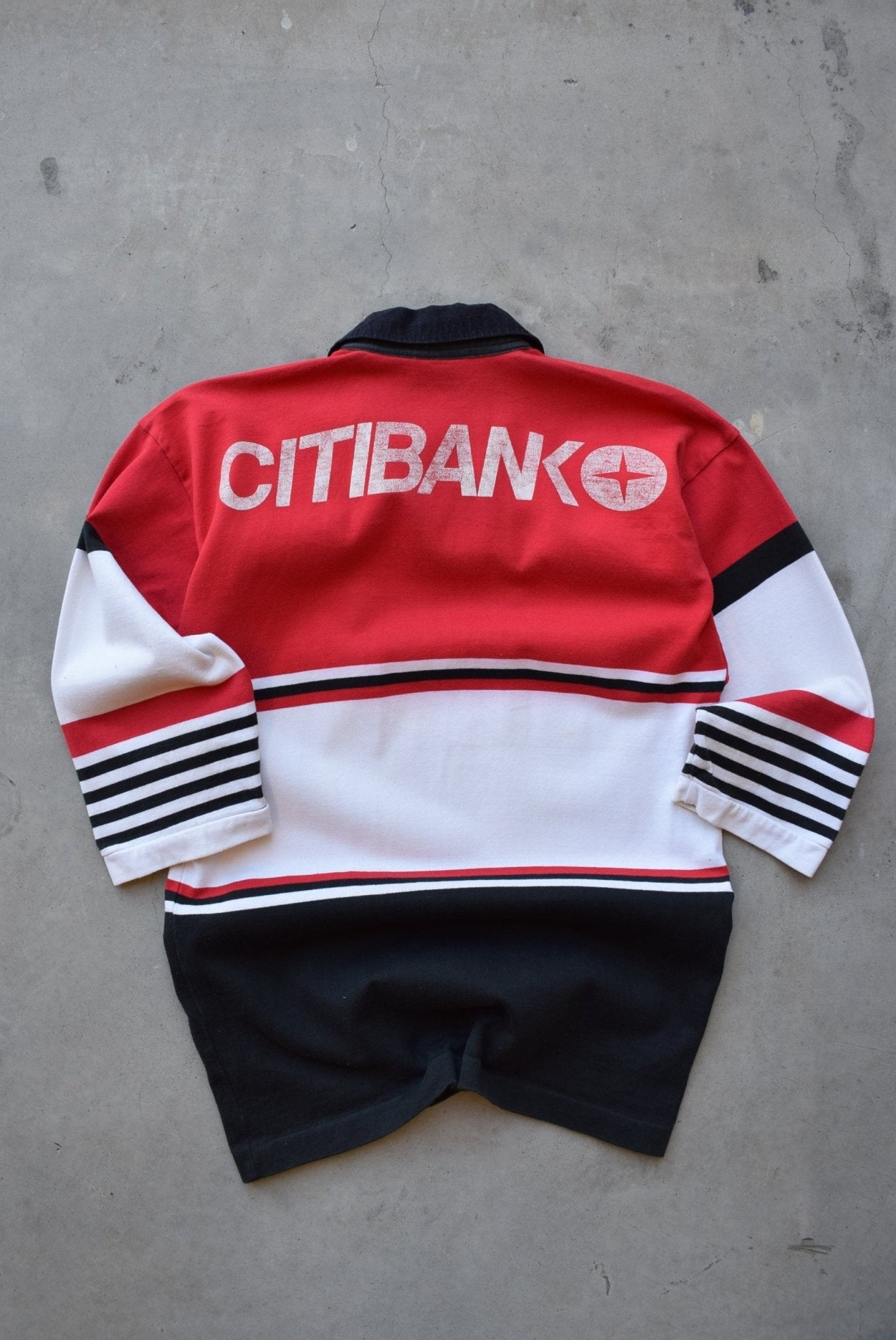 ARL North Sydney Bears Red & Black Embroidered Jersey — 1995 (S) - Retrospective Store
