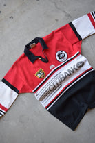 ARL North Sydney Bears Red & Black Embroidered Jersey — 1995 (S) - Retrospective Store