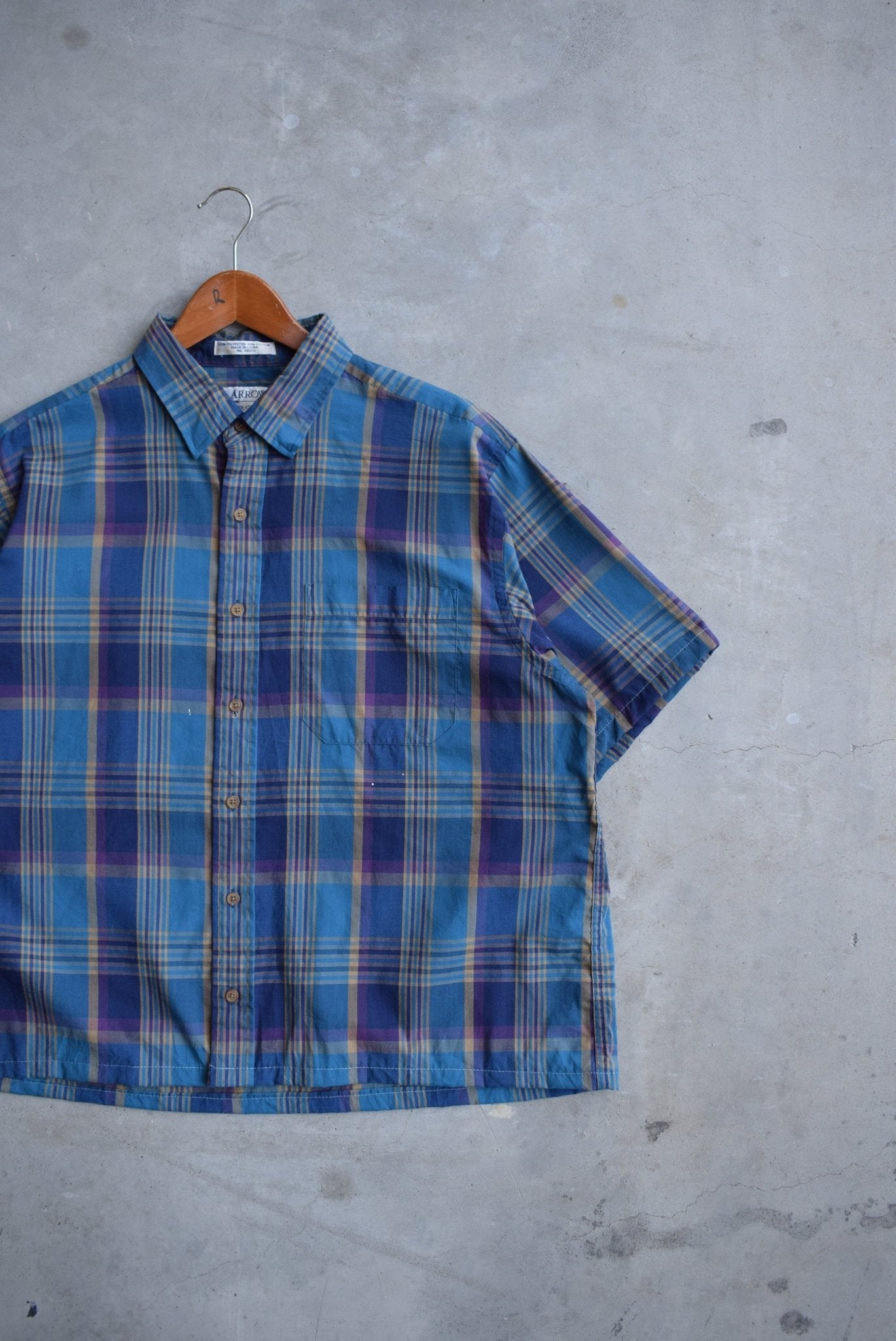 Arrow Green Cropped Button Up — 2000s (L) - Retrospective Store