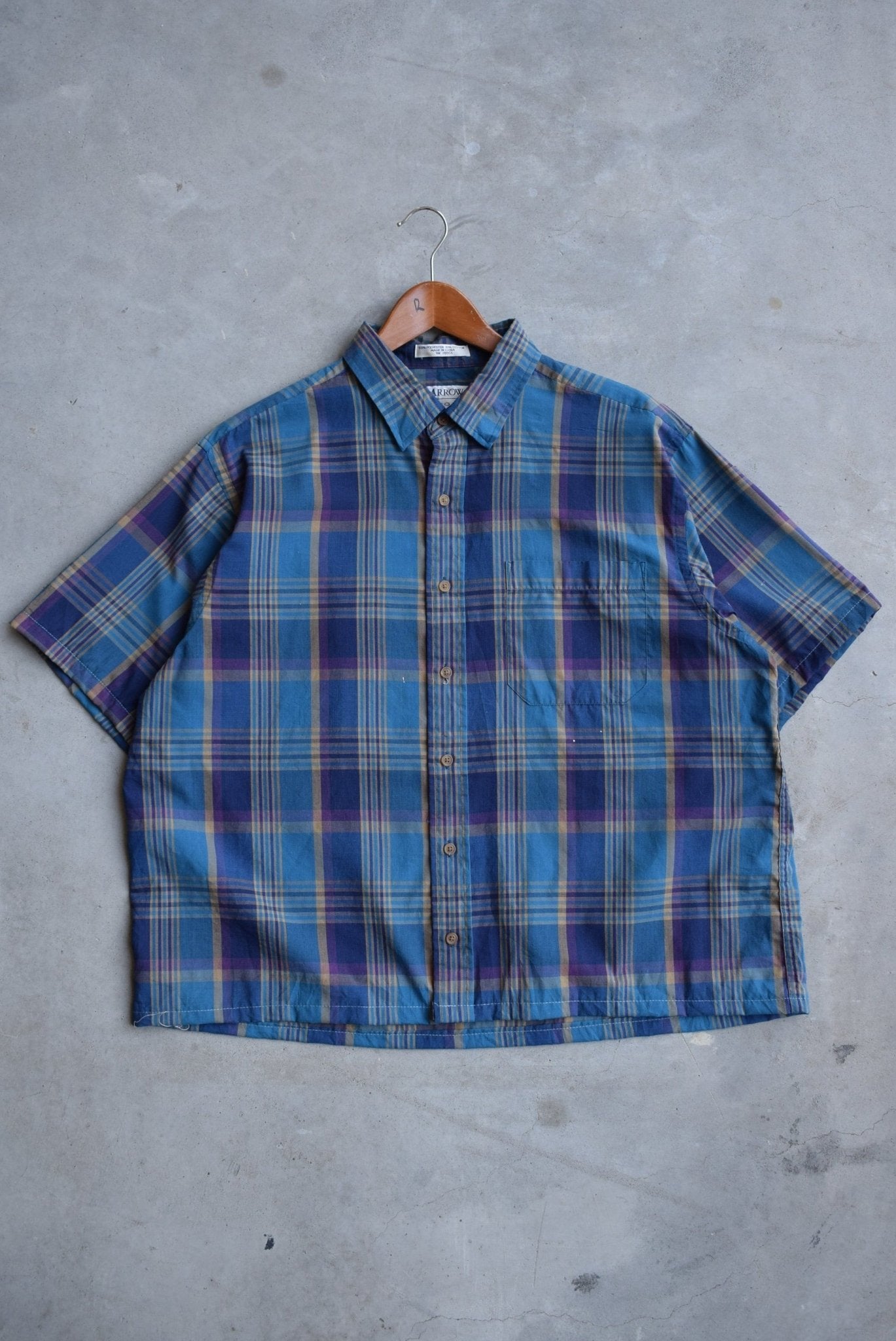 Arrow Green Cropped Button Up — 2000s (L) - Retrospective Store