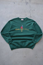 Atlanta Olympics Green Embroidered Crewneck — 1996 (M/L) - Retrospective Store