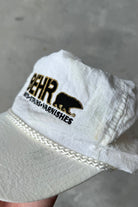 BEHR White Embroidered Hat — 1990s - Retrospective Store