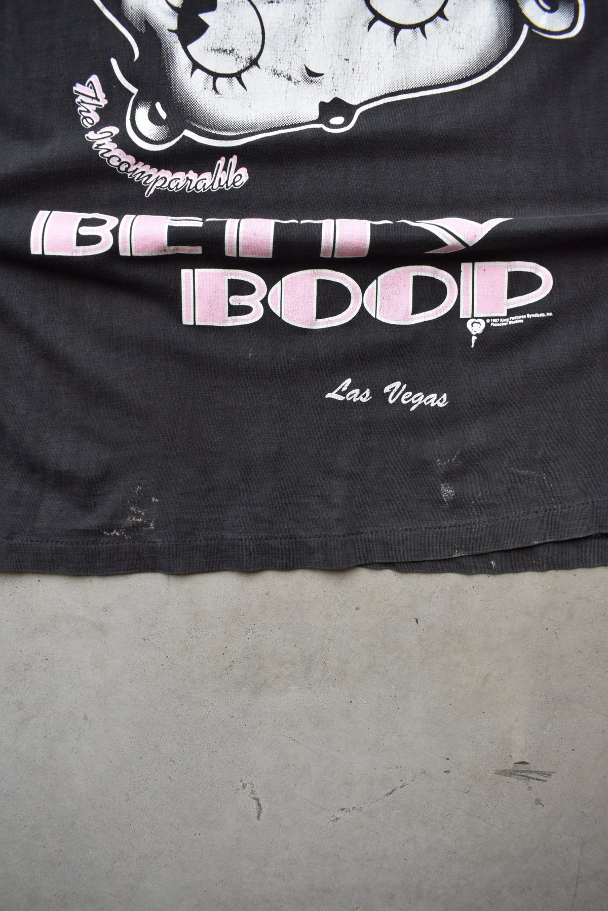 Betty Boop Black Graphic Tee — 1997 (L) - Retrospective Store