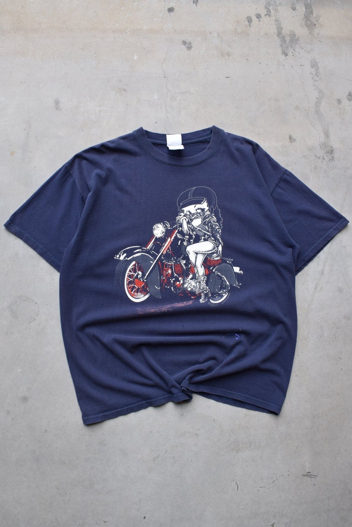 Betty Boop Navy Graphic Tee — 2000s (XL) - Retrospective Store