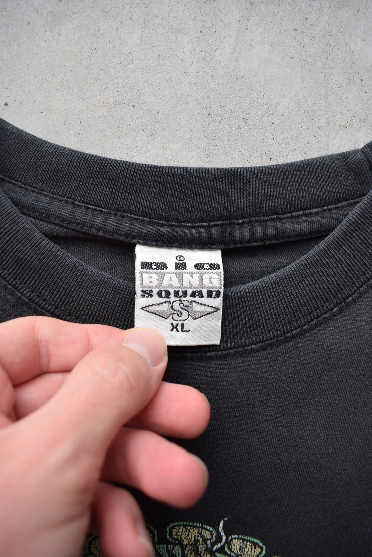 Big Bang Squad Black Graphic Tee — 1990s (XL) - Retrospective Store