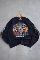 Biketoberfest Daytona Beach Black Graphic Long Sleeve Tee — 2010 (XL) - Retrospective Store