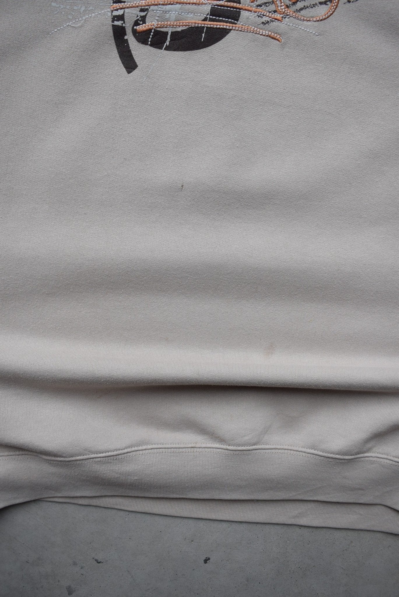 Billabong Cream Embroidered Spellout Crewneck — 1990s (L) - Retrospective Store