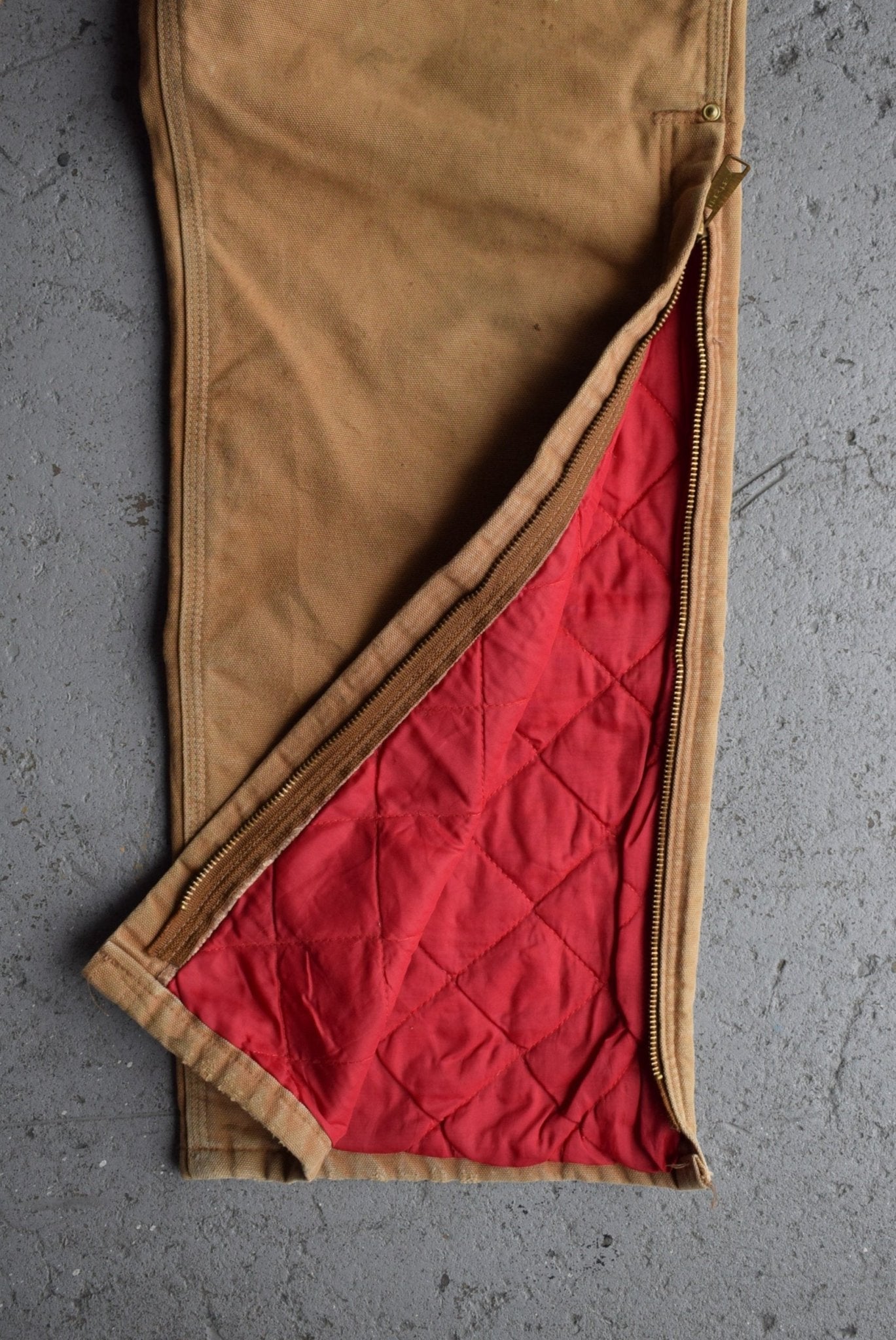 *Blanket - lined* Vintage Carhartt Carpenter Pants (34) - Retrospective Store