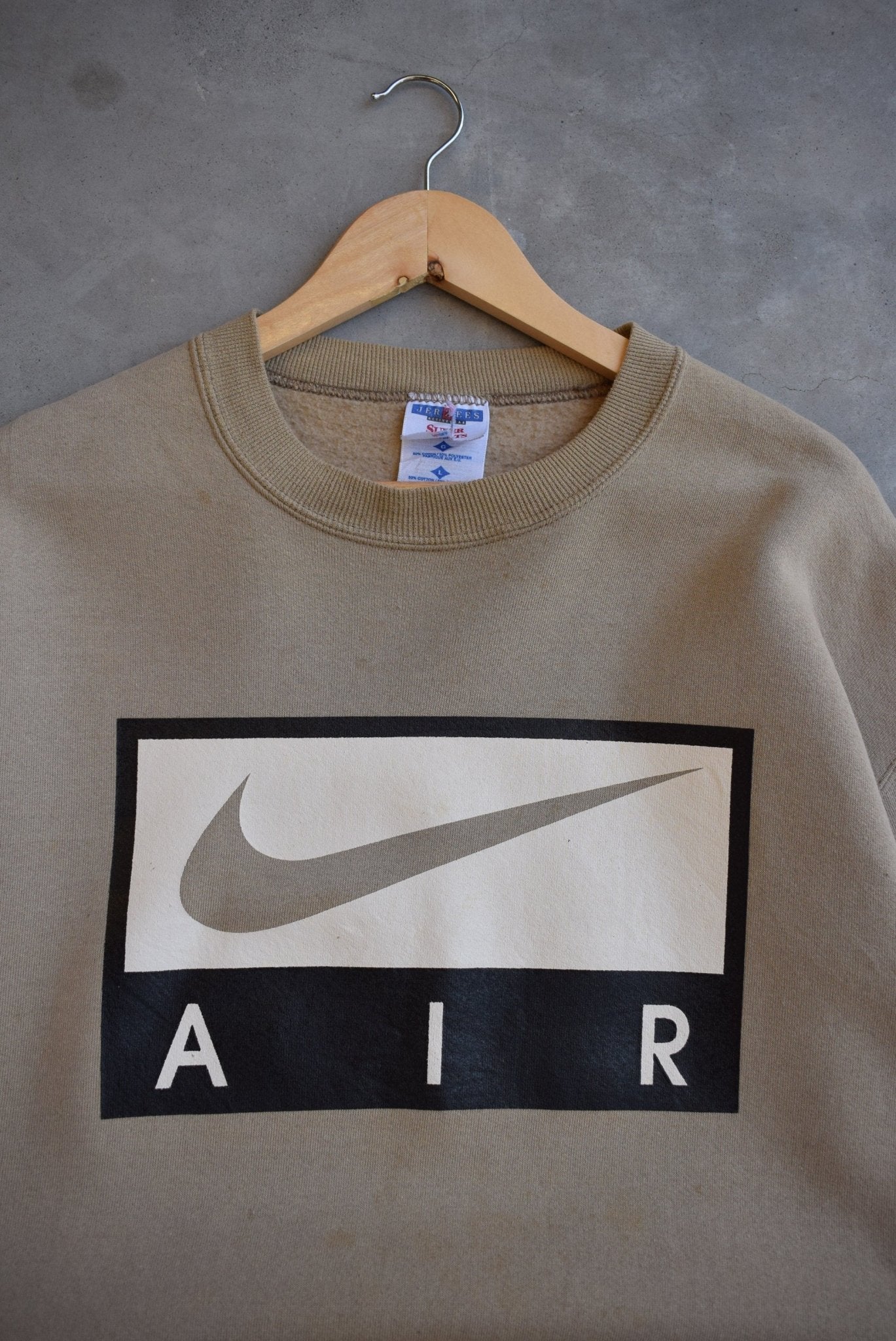 Bootleg Nike Air Spellout Crewneck — 1990s (L) - Retrospective Store