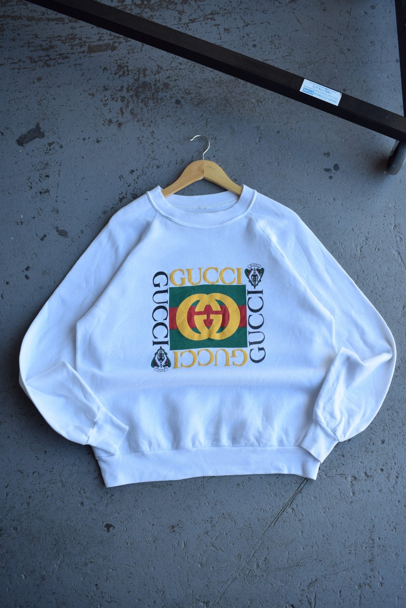 *Bootleg* Vintage Gucci Spellout Crewneck (M/L) - Retrospective Store