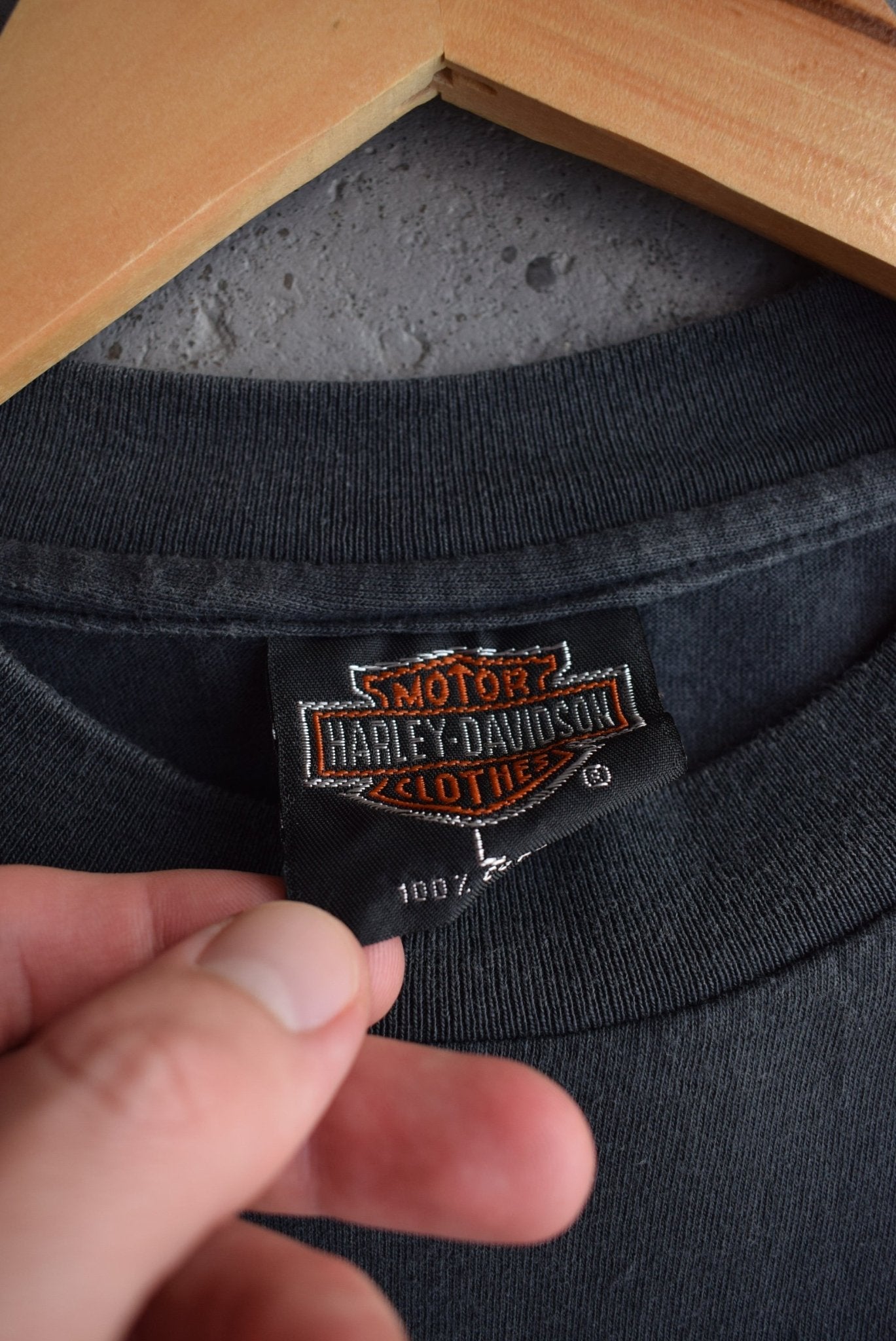 *Bootleg* Vintage Harley Davidson Motorcycles Long Sleeve Tee (L) - Retrospective Store