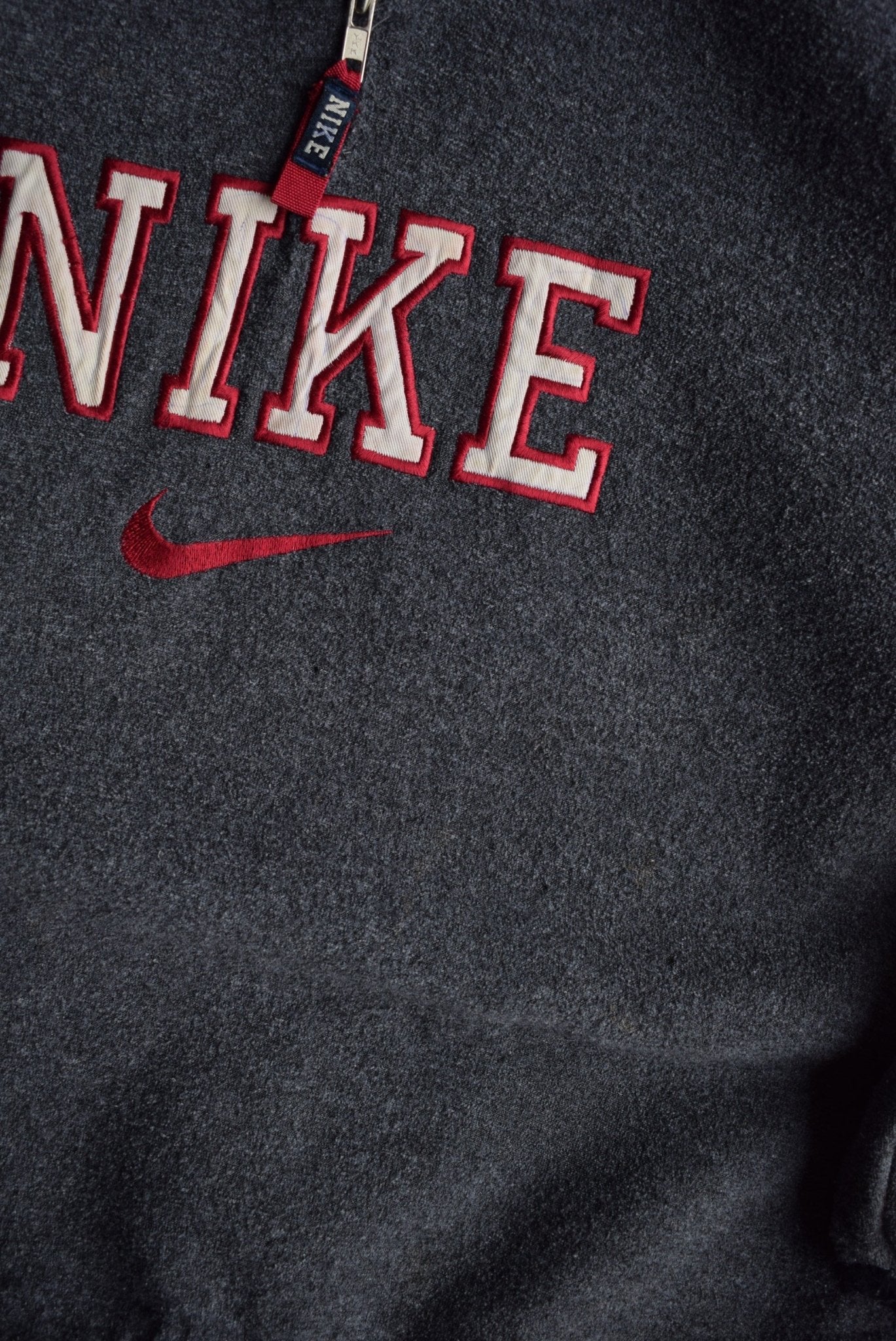 *Bootleg* Vintage Nike Spellout Embroidered Quarter Zip (XL) - Retrospective Store